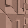 Płyta betonowa na ścianę 3D PB26B 600x600x45, brudny róż CL07; wzór B, beton architektoniczny