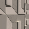 Płyta betonowa na ścianę 3D PB26B 600x600x45, kaszmirowy CL04; wzór B, beton architektoniczny