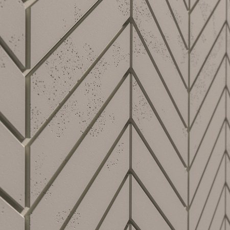 Płyta betonowa na ścianę 3D PB44 1188x600x25, kaszmirowy CL04, beton architektoniczny