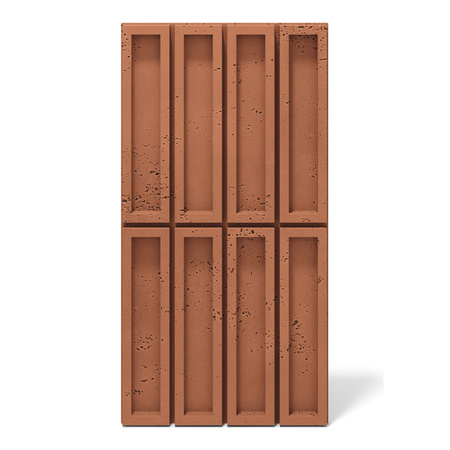 Płyta betonowa na ścianę 3D PB51 800x410x20, terakota CL01, beton architektoniczny