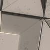 Płyta betonowa na ścianę 3D PB26A 600x600x45, kaszmirowy CL04; wzór A, beton architektoniczny