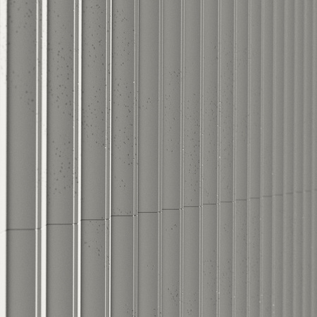 Płyta betonowa na ścianę 3D PB65 1350x480x32, zgaszona biel B0, beton architektoniczny