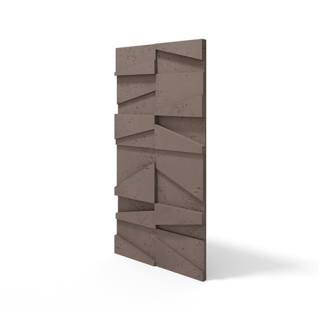 Płyta betonowa na ścianę 3D PB09 1200x600x45, czekoladowy CL02, beton architektoniczny
