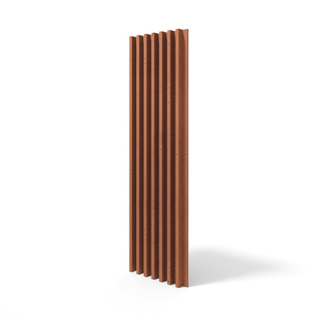 Płyta betonowa na ścianę 3D PB41 1350x380x44, terakota CL01, beton architektoniczny