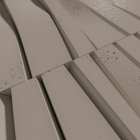 Płyta betonowa na ścianę 3D PB03 1000x500x32, szarobeżowy CL05, beton architektoniczny