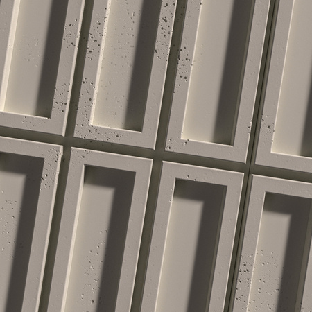 Płyta betonowa na ścianę 3D PB66A 1350x430x22, kaszmirowy CL04; wzór A, beton architektoniczny