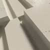 Płyta betonowa na ścianę 3D PB13 1200x600x40, kość słoniowa KS, beton architektoniczny