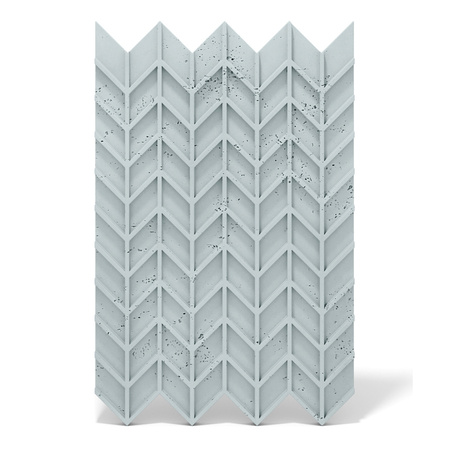 Płyta betonowa na ścianę 3D PB49 935x600x25, jasny błękit CL06, beton architektoniczny