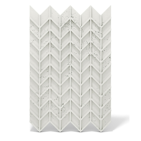 Płyta betonowa na ścianę 3D PB49 935x600x25, zgaszona biel B0, beton architektoniczny