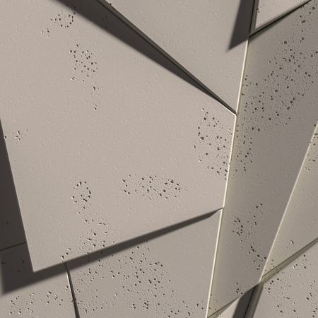 Płyta betonowa na ścianę 3D PB05A 1200x600x48, kaszmirowy CL04, wzór A, beton architektoniczny