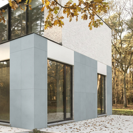 Płyta betonowa na ścianę 3D PB37 1350x600x12, jasny błękit CL06, beton architektoniczny