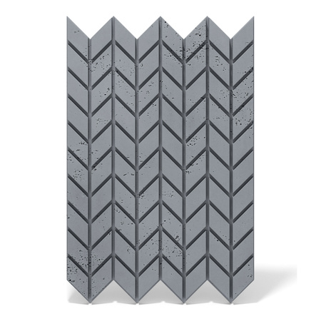 Płyta betonowa na ścianę 3D PB48 935x600x25, antracytowy B08, beton architektoniczny