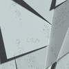 Płyta betonowa na ścianę 3D PB05A 1200x600x48, jasny błękit CL06, wzór A, beton architektoniczny