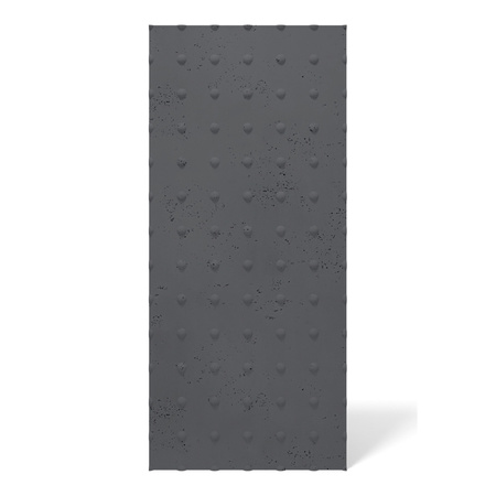 Płyta betonowa na ścianę 3D PB55 1350x600x15, czarny B15, beton architektoniczny