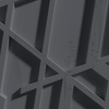 Płyta betonowa na ścianę 3D PB27 1200x600x35, czarny B15, beton architektoniczny