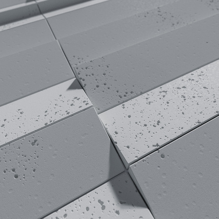 Płyta betonowa na ścianę 3D PB69 5x22,6x2, szary S96, beton architektoniczny