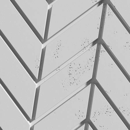 Płyta betonowa na ścianę 3D PB46 939x600x25, jasnoszary S50, beton architektoniczny