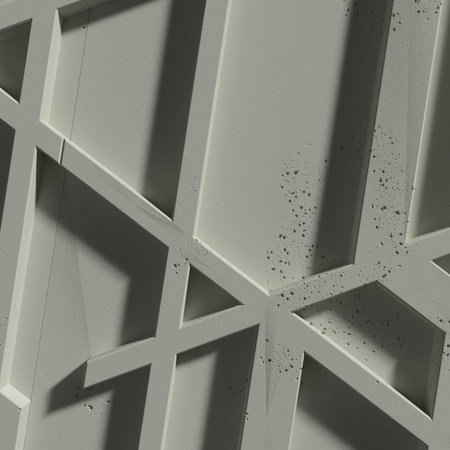 Płyta betonowa na ścianę 3D PB27 1200x600x35, zgaszona zieleń CL09, beton architektoniczny