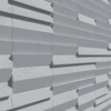 Płyta betonowa na ścianę 3D PB69 5x22,6x2, szary S96, beton architektoniczny
