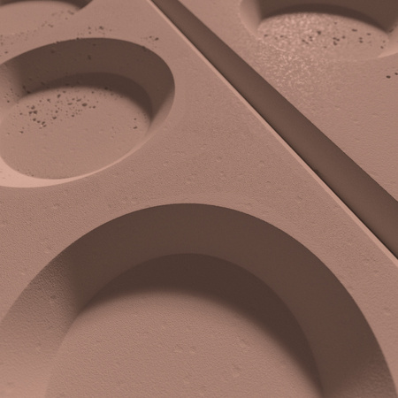 Płyta betonowa na ścianę 3D PB28 1200x600x30, brudny róż CL07, beton architektoniczny