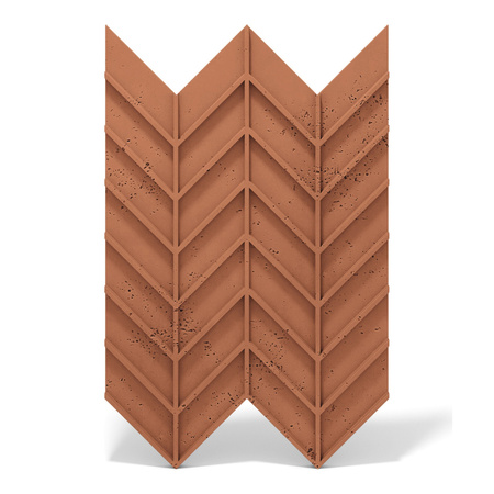 Płyta betonowa na ścianę 3D PB47 939x600x25, terakota CL01, beton architektoniczny