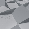 Płyta betonowa na ścianę 3D PB16 600x600x40, szary S96, beton architektoniczny