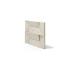 Płyta betonowa na ścianę 3D PB26A 600x600x45, kość słoniowa KS; wzór A, beton architektoniczny