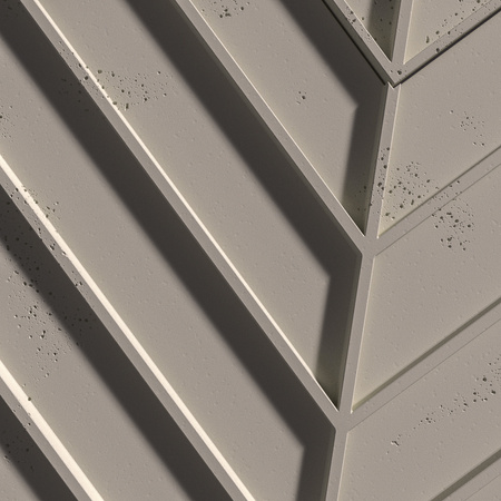 Płyta betonowa na ścianę 3D PB45 1188x600x25, kaszmirowy CL04, beton architektoniczny