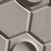 Płyta betonowa na ścianę 3D PB01 975x650x35, kaszmirowy CL04, beton architektoniczny