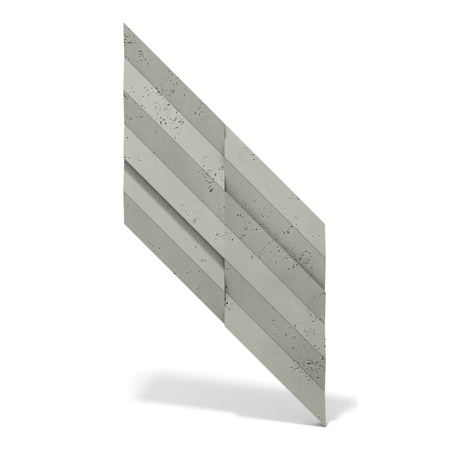 Płyta betonowa na ścianę 3D PB70A 1200x600x35, zgaszona zieleń CL09; wzór A, beton architektoniczny