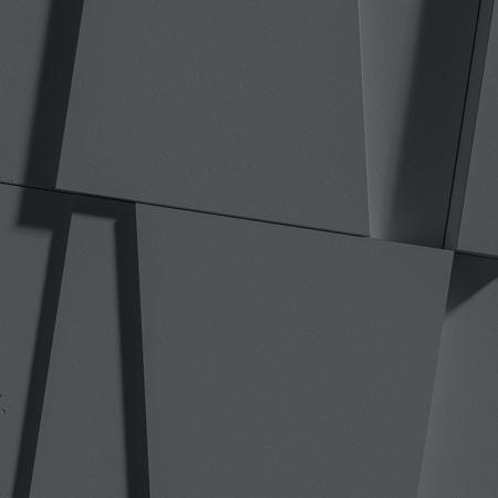 Płyta betonowa na ścianę 3D PB10B 600x600x40, czarny B15; wzór B, beton architektoniczny