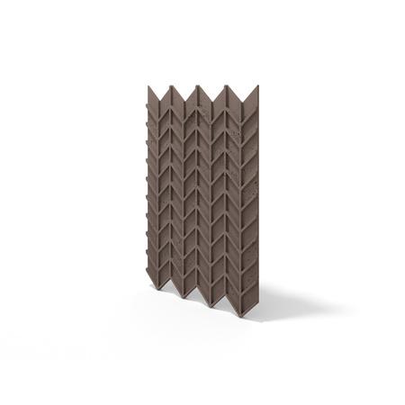 Płyta betonowa na ścianę 3D PB49 935x600x25, czekoladowy CL02, beton architektoniczny