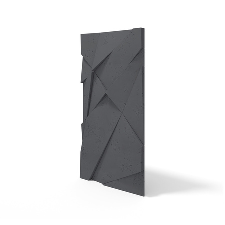 Płyta betonowa na ścianę 3D PB05A 1200x600x48, czarny B15, wzór A, beton architektoniczny