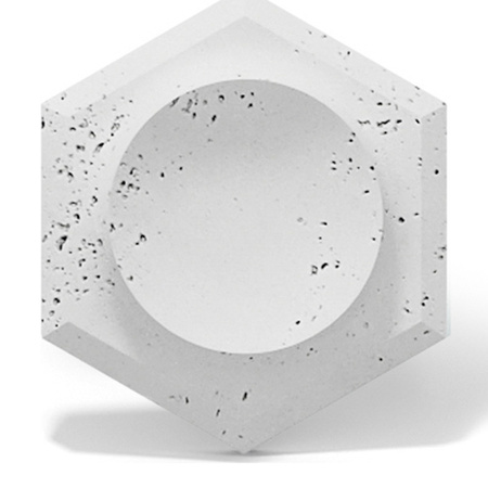Płyta betonowa na ścianę 3D PB01D 260x300x37, jasnoszary S50, beton architektoniczny