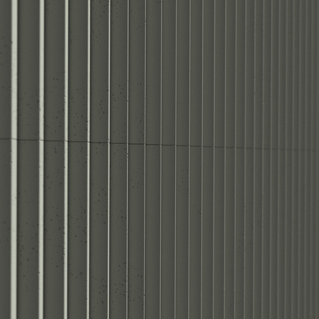 Płyta betonowa na ścianę 3D PB64 1350x480x30, zgaszona zieleń CL09, beton architektoniczny