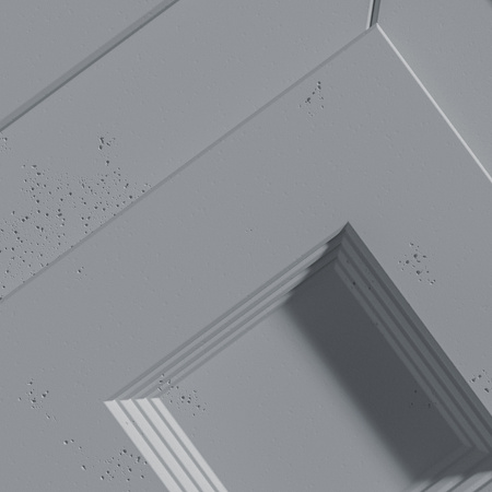 Płyta betonowa na ścianę 3D PB21 1050x600x45, antracytowy B08, beton architektoniczny