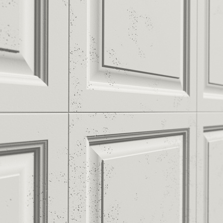 Płyta betonowa na ścianę 3D PB33A 1200x600x30, zgaszona biel B0, wzór A, beton architektoniczny