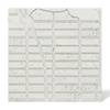 Płyta betonowa na ścianę 3D PB71D 600x600x22, zgaszona biel B0; wzór D, beton architektoniczny