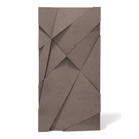 Płyta betonowa na ścianę 3D PB05A 1200x600x48, czekoladowy CL02, wzór A, beton architektoniczny