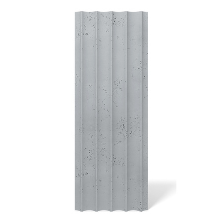 Płyta betonowa na ścianę 3D PB59 1350x500x35, szary S96, beton architektoniczny