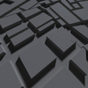 Płyta betonowa na ścianę 3D PB71F 600x600x22, czarny B15; wzór F, beton architektoniczny