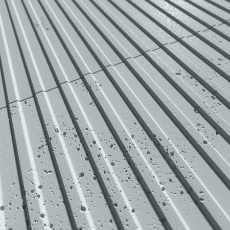 Płyta betonowa na ścianę 3D PB37 1350x600x12, jasny błękit CL06, beton architektoniczny