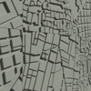 Płyta betonowa na ścianę 3D PB71F 600x600x22, zgaszona zieleń CL09; wzór F, beton architektoniczny