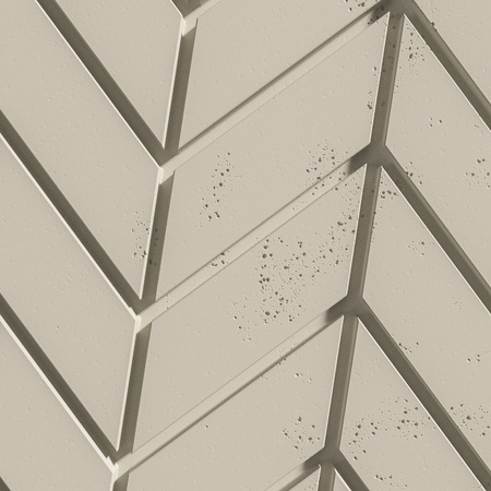 Płyta betonowa na ścianę 3D PB46 939x600x25, kość słoniowa KS, beton architektoniczny