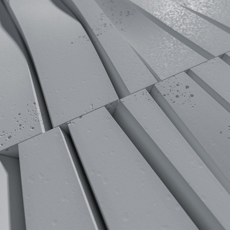 Płyta betonowa na ścianę 3D PB03 1000x500x32, szary S96, beton architektoniczny