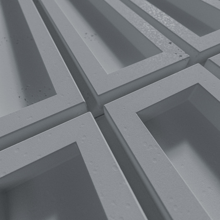 Płyta betonowa na ścianę 3D PB51 800x410x20, antracytowy B08, beton architektoniczny