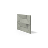 Płyta betonowa na ścianę 3D PB26A 600x600x45, zgaszona zieleń CL09; wzór A, beton architektoniczny