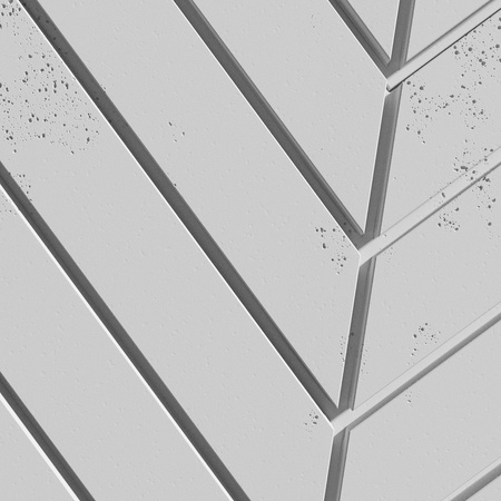 Płyta betonowa na ścianę 3D PB44 1188x600x25, jasnoszary S50, beton architektoniczny