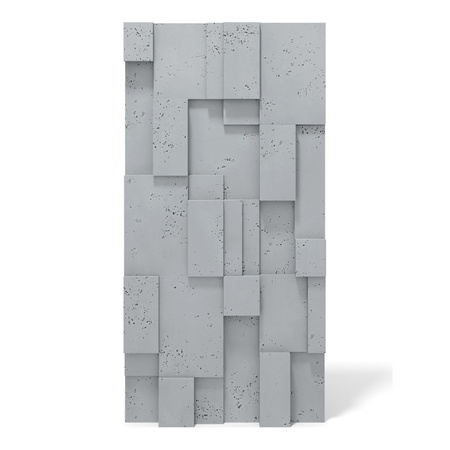 Płyta betonowa na ścianę 3D PB11A 1200x600x40, szary S96, wzór A, beton architektoniczny