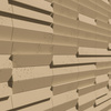Płyta betonowa na ścianę 3D PB69 5x22,6x2, miodowy CL03, beton architektoniczny